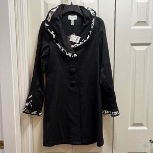 Joseph Ribkoff, black pea coat